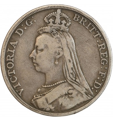 1 Couronne Victoria Grande Bretagne Argent