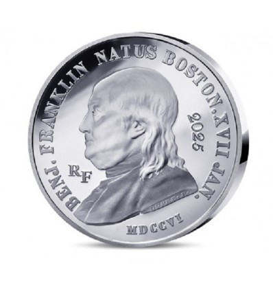 20 Euros B.E. 2025 - Benjamin Franklin et le Génie Ailé