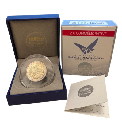 2 Euros France 2014 BE - 70ème Anniversaire du DDay
