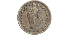 Avers : Helvetia debout tenant une lance et un bouclier