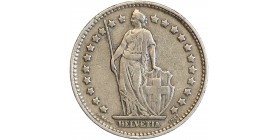 Avers : Helvetia debout tenant une lance et un bouclier