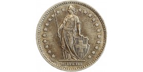 Avers : Helvetia debout tenant une lance et un bouclier