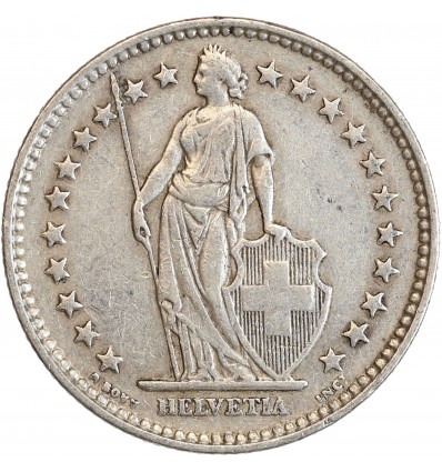 2 Francs Suisse Argent - Confederation