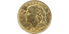 Avers : buste Vreneli à gauche devant des montagnes