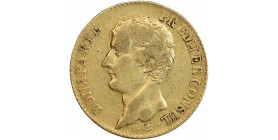 Avers : tête nue de Bonaparte à gauche