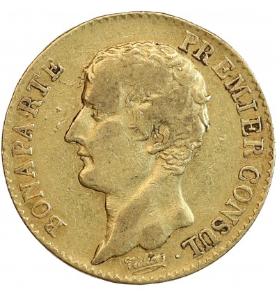 Avers : tête nue de Bonaparte à gauche