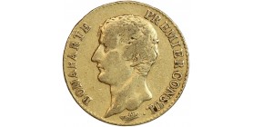 Avers : tête nue de Bonaparte à gauche