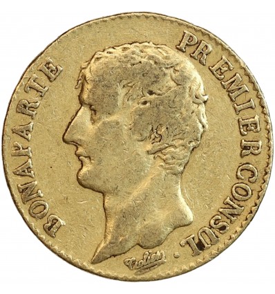 Avers : tête nue de Bonaparte à gauche