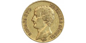 Avers : tête nue de Bonaparte à gauche