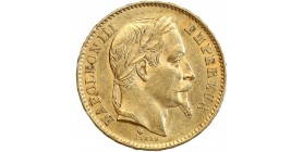 Avers : tête laurée de Napoléon III à droite