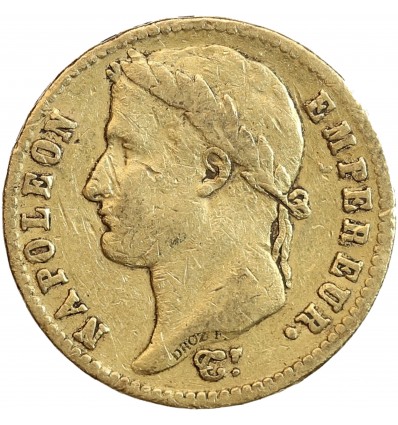 Avers : Tête laurée de Napoléon Ier à gauche