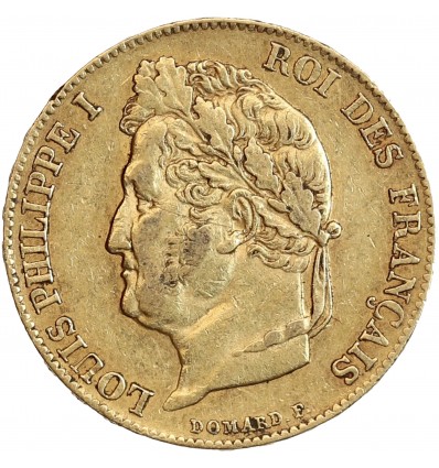 Avers : tête laurée de Louis-Philippe Ier à gauche