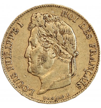 Avers : tête laurée de Louis-Philippe Ier à gauche