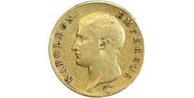 Avers : tête nue de Napoléon Empereur à gauche