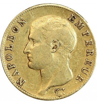 Avers : tête nue de Napoléon Empereur à gauche
