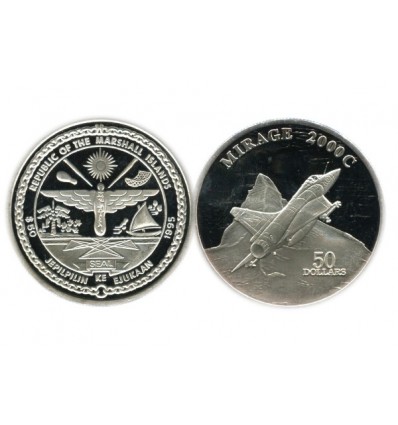 50 Dollars Mirage 2000 C Iles Marshall Argent