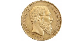 20 Francs Leopold II - Belgique
