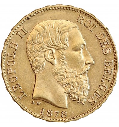 20 Francs Leopold II - Belgique
