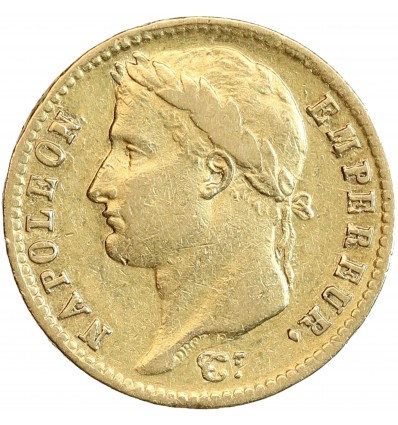 20 Francs Napoléon Ier Tête Laurée Revers Empire