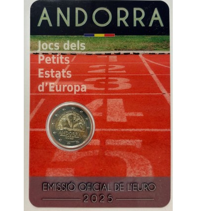 2 Euros Andorre 2025 B.U. - Jeux des Petits Etats d'Europe