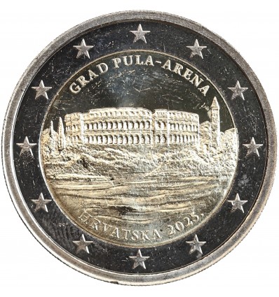 2 Euros Croatie 2025 - Amphithéâtre de Pula