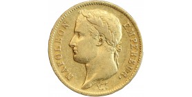 40 Francs Napoléon Ier Tête Laurée Revers Empire