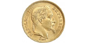 Avers : tête laurée de Napoléon III à droite