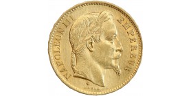 Avers : tête laurée de Napoléon III à droite