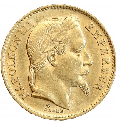 20 Francs Napoléon III Tête Laurée
