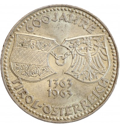 50 Schilling Réunion du Tyrol - Autriche Argent