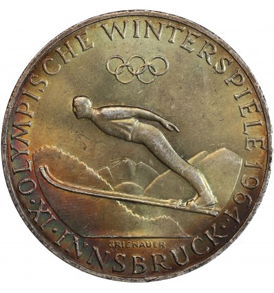 50 Schilling - Jeux d'Hiver d'Innsbruck - Autriche Argent
