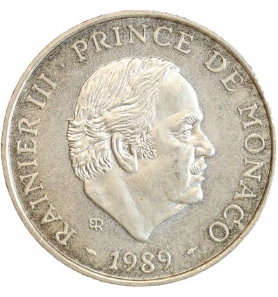 100 Francs Rainier III 40ème Anniversaire de Règne - Monaco Argent