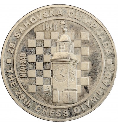 100 Dinars Les Echecs - Yougoslavie Argent