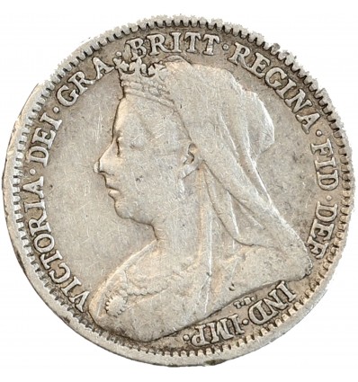 3 Pence Victoria Grande Bretagne Argent
