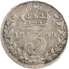 3 Pence Victoria Grande Bretagne Argent