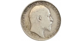 1/2 Couronne Edouard VII - Grande Bretagne Argent