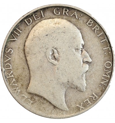 1/2 Couronne Edouard VII - Grande Bretagne Argent