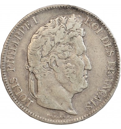 5 Francs Louis-Philippe Ier Tête Laurée Tranche En Relief