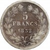 5 Francs Louis-Philippe Ier Tête Laurée Tranche En Relief