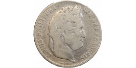 5 Francs Louis-Philippe Ier Tête Laurée Tranche En Relief