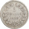 5 Francs Louis-Philippe Ier Tête Laurée Tranche en Relief