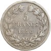 5 Francs Louis-Philippe Ier Tête Laurée Tranche En Relief
