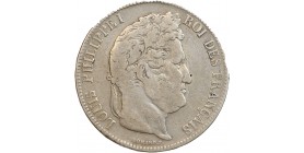 5 Francs Louis-Philippe Ier Tête Laurée Tranche en Relief