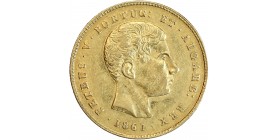 Avers : portrait à droite du roi Pierre V