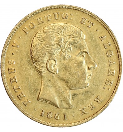 Avers : portrait à droite du roi Pierre V