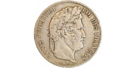 5 Francs Louis-Philippe Ier Tête Laurée Tranche En Relief