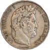 5 Francs Louis-Philippe Ier Tête Laurée Le I plus éloigné - Tranche en Relief