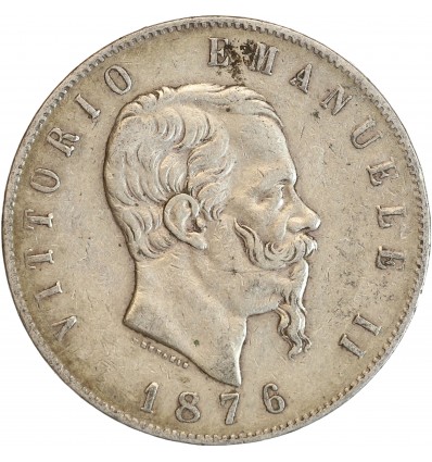 5 Lires Victor Emmanuel II Italie Argent - Italie Réunifiée