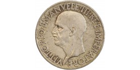 20 Lires Victor Emmanuel III Italie Argent - Italie Réunifiée