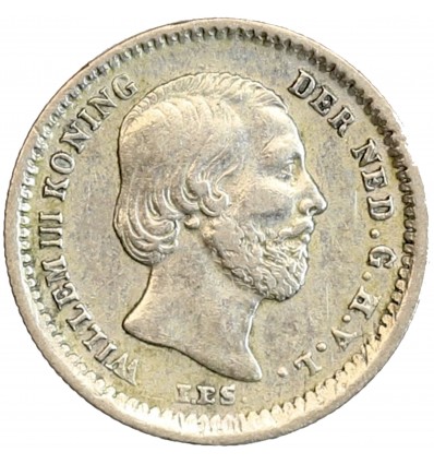 Avers : tête nue de Guillaume III à droite